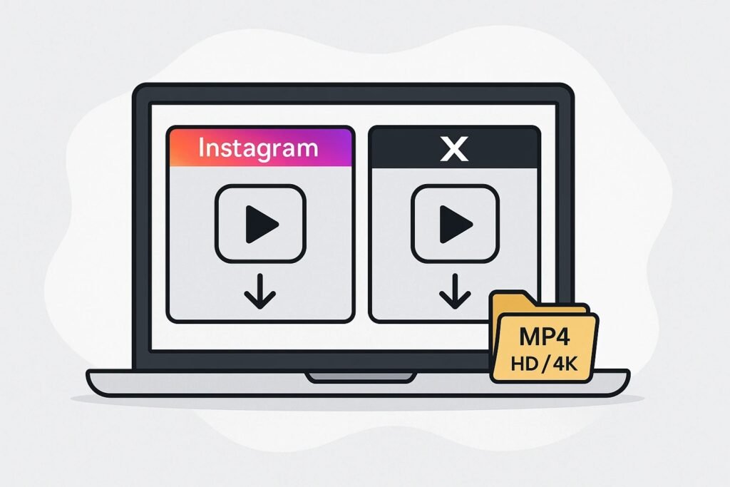 So speichern Sie Videos von Instagram und X (Twitter)