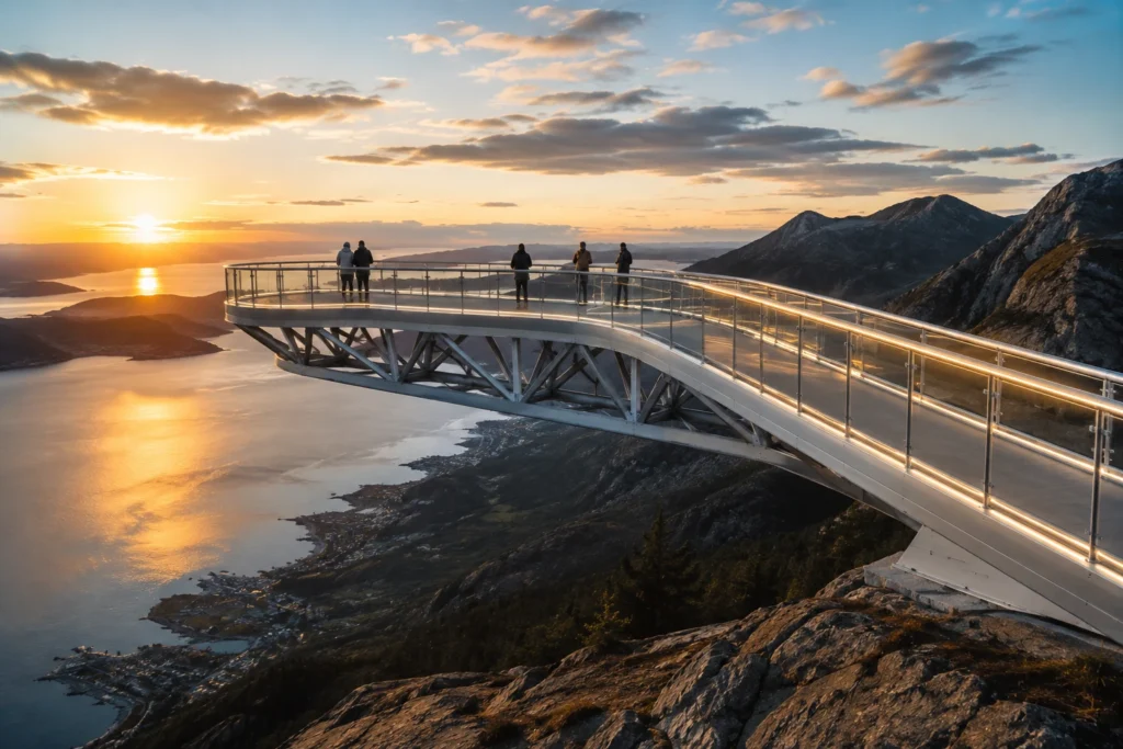 Aussichtsplattformen aus Aluminium – langlebige Lösungen für Tourismus und Städte